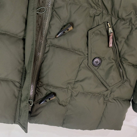 Lauren Ralph Lauren Women's Puffer Jacket Down Hooded Green Sz M Detachable Hood - Picture 5 of 16